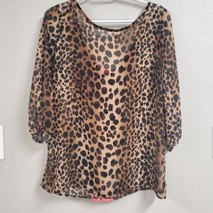 Women's leopard blouse